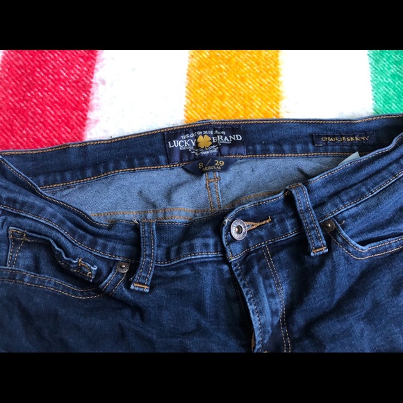 Sz 8 lucky brand Charlie skinny jeans - Picture 3 of 3